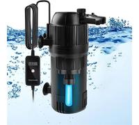 Nordara 5 in 1 Aquarium Fish Tank Internal Filter with Clarifier Pump in Black | Size: 30 cm Nordara Black 30 cm