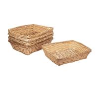 Nordara 5 X Wicker Natural Gift Basket Storage Hamper Display Tray in Brown Nordara Brown
