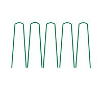 Nordara 50x Green U-Shaped Pins Galvanised Tent Pegs Artificial Grass Turf Nordara Green