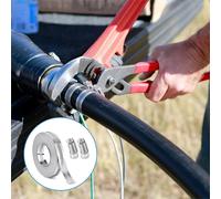 Nordara 5M Stainless Steel Adjustable Hose Jubilee Clips UK in Metallic Silver Nordara Metallic Silver