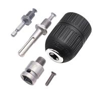 Nordara 5PCS 2-13mm Drill Chuck SDS Plus Hex Square Shank Adaptor Converter in Black Nordara Black