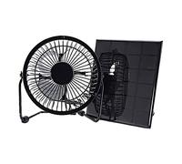 Nordara 5W Solar Panel Fan Mini Ventilator for Greenhouse in Black Nordara Black