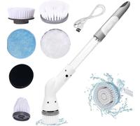 Nordara 6 IN 1 Electric Spin Scrubber Cordless Cleaning Brush in White Nordara White