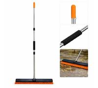 Nordara 60cm Stiff Garden Broom Head Handle in Silver | Size: 0.6m2 Nordara Silver 0.6m2