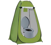 Nordara 6L Portable Hiking Toilet Potty with Pop-Up Privacy Tent Combo Set in Green | Size: Single Nordara Green Single