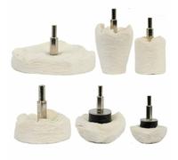 Nordara 6pcs Drill Polishing Pad Set Buffing Mop Car Alloys in White Nordara White