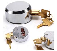 Nordara 73MM Round Shackleless Padlock High Security Steel Van Lock With Keys in Silver Nordara Silver