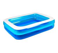 Nordara 79x59x20Inch Inflatable Rectangular Paddling Pool Family Pools Deluxe in Blue Nordara Blue