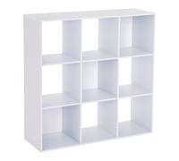 Nordara 9 Cube Storage Unit Cabinet Bookcase in White | Size: 0.6m2 Nordara White 0.6m2