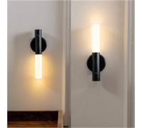 Nordara A Pair Black LED Rechargeable Motion Sensor Magnetic Night Lamp Nordara Black