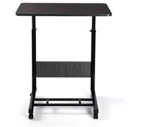 Nordara Adjustable Laptop Table with Wheels Portable Standing Desk Cart Black | Size: 100 cm x 100 cm Nordara Black 100 cm x 100 cm