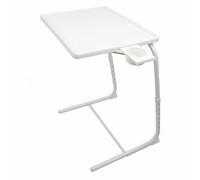 Nordara Adjustable Multi Position Portable Folding Table Mate in White | Size: 100 cm x 60 cm Nordara White 100 cm x 60 cm