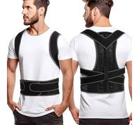 Nordara Adjustable Posture Corrector Back Brace Lumbar Shoulder Support in Black Nordara Black One Size