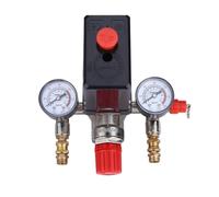 Nordara Air Compressor Pressure Switch Valve & Gauges 16A 230V in Black Nordara Black