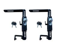 Nordara Black 2-Pack Wheelie Bin Metal Security Lock Push Button & Keys Nordara Black