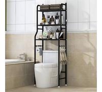 Nordara Black 3-Tier Over Toilet Storage Rack, Stainless Steel Nordara Black