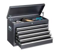 Nordara Black 5-Drawer Tool Chest Metal Top Ball Bearing Garage Storage Nordara Black
