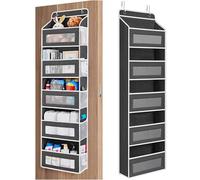 Nordara Black Over the Door Hanging Organiser, 5 Pockets Space Saving | Size: 140 cm x 60 cm Nordara Black 140 cm x 60 cm
