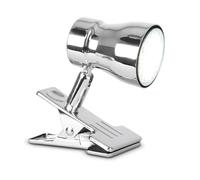 Nordara Chrome Clip On Adjustable Desk Lamp 10CM Office Task Light in Silver Nordara Silver