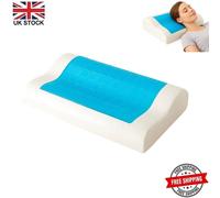 Nordara Cooling Gel Orthopedic Memory Foam Contour Cervical Pillow Firm in White Nordara White