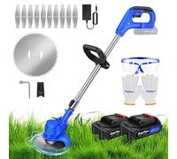 Nordara Cordless Grass Trimmer & Edger with 2 Battery in Blue Nordara Blue