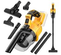 Nordara Cordless Upright Vacuum Cleaner For Dewalt 20V Lithium Ion in Yellow Nordara Yellow