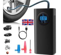 Nordara Cordless USB Car Tyre Inflator Digital Air Compressor UK in Black Nordara Black