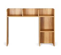 Nordara Desktop Bookshelf Wood Desktop Storage Organizer in Brown | Size: 0.6m2 Nordara Brown 0.6m2