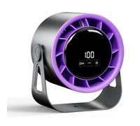 Nordara Desktop Fan Rechargeable 100 Speeds Adjustable Wall Mounted Fan in Grey Nordara Grey