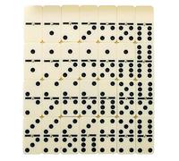 Nordara Double Six Club Pub Dot Dominoes Game Set in Cream | Size: 1000ml Nordara Cream 1000ml