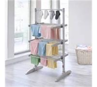 Nordara Electric Heated Clothes Drying Rack in Silver | Size: 100 cm Nordara Silver 100 cm