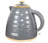 Nordara Electric Kettle, Fast Boil, 1.7L, 3kW, Swivel, Grey Ripple Nordara Grey
