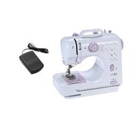 Nordara Electric Sewing Machine Portable Mini 12 Stitches Pedal Household in White Nordara White