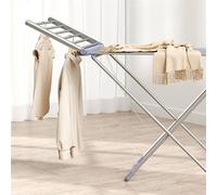 Nordara Electric Winged Foldable Laundry Clothes Dryer Rack in Silver Nordara Silver