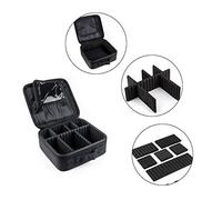 Nordara Extra Large Makeup Vanity Case Cosmetic Storage Box Portable in Black Nordara Black