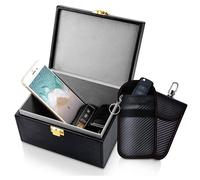 Nordara Faraday Box for Car Keys & 2 Pack Faraday Pouch RFID Signal Blocking in Black Nordara Black