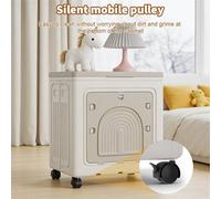Nordara Folding Storage Box 100L Stackable Case Cabinet white | Size: 0.6m2 Nordara White 0.6m2