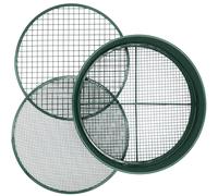 Nordara Garden Metal Soil Sieve Riddle 3/6/12mm Mesh Compost Stone Sifter in Green | Size: 1kg Nordara Green 1kg