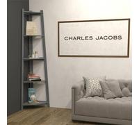 Nordara Grey Corner Ladder Shelf Bookcase Nordara Grey