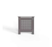 Nordara Grey Radiator Cover Geometric MDF Stylish Nordara Grey