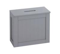 Nordara Grey Wooden Slimline Bathroom Storage Tidy Box Nordara Grey