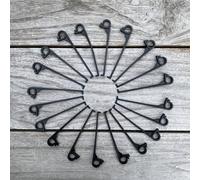 Nordara Gutter Brush Leaf & Moss Guard Fixing Clips (Pack of 20) in Black Nordara Black