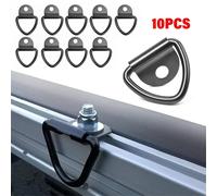 Nordara Heavy Duty Fixing Point Anchor Lashing Eye Tie Down Loop V-Rings Hook in Black Nordara Black