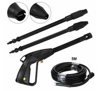 Nordara High Pressure Washer Spray Gun, Jet Wand & 5M Hose Kit in Black Nordara Black