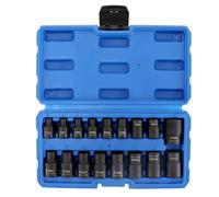 Nordara Impact E-Torx Socket E5-E24 3/8" & 1/2" Drive 17pc Set in Black Nordara Black