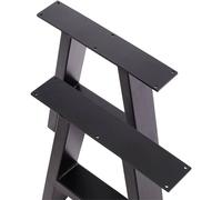 Nordara L69*W7*H71.5cm 2x Industrial A Frame Table Legs in Black Nordara Black