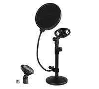 Nordara Levede Adjustable Desktop Mic Stand with Pop Filter & Shock Mount in Black Nordara Black