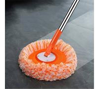 Nordara Long Handle Round Wall Cleaning Mop, Dry & Wet Ceiling Wiper for Home in Orange Nordara Orange