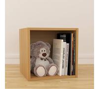 Nordara Medium Oak Vinyl LP Storage Cube Rack Display for 12" Records in Brown Nordara Brown