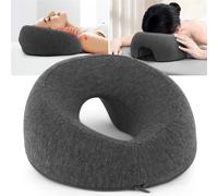 Nordara Memory Foam Face Down Pillow Ergonomic Desk Nap Massage Headrest in Dark Grey Nordara Dark Grey